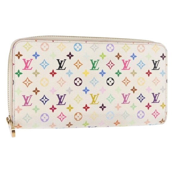 LOUIS VUITTON Monogram Multicolor Zippy Wallet Wallet White M60241 Auth BA6676 - Picture 2 of 14